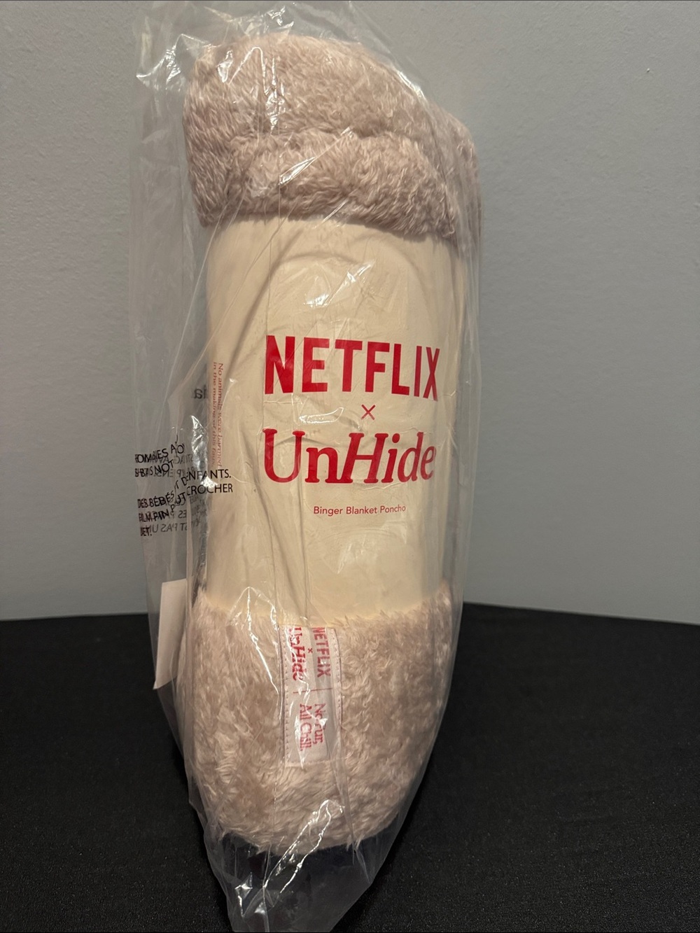 UnHide X Netflix hoodie blanket